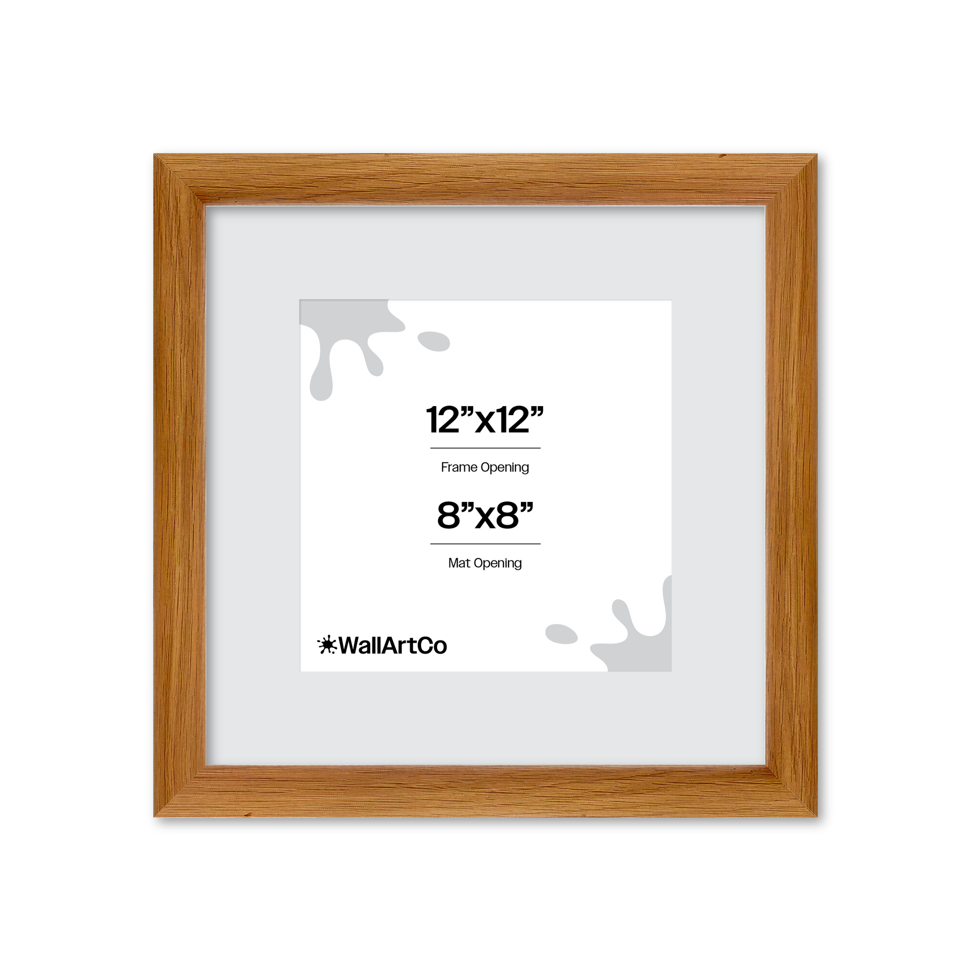 12" x 12" Light Oak Hudson Wall Frame