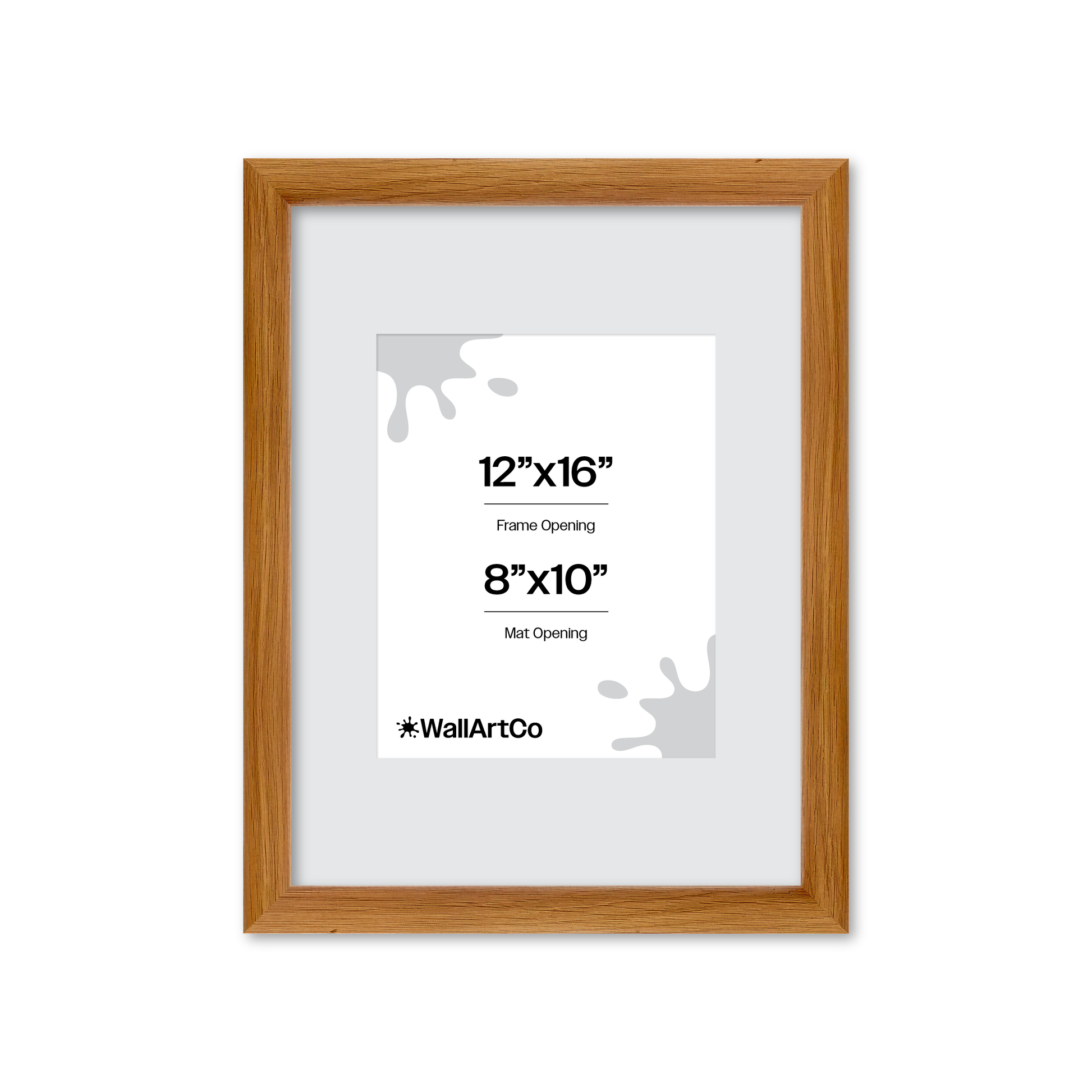 12" x 16" Light Oak Hudson Wall Frame
