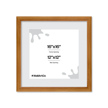 16" x 16" Light Oak Hudson Wall Frame