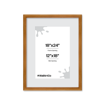 18" x 24" Light Oak Hudson Wall Frame