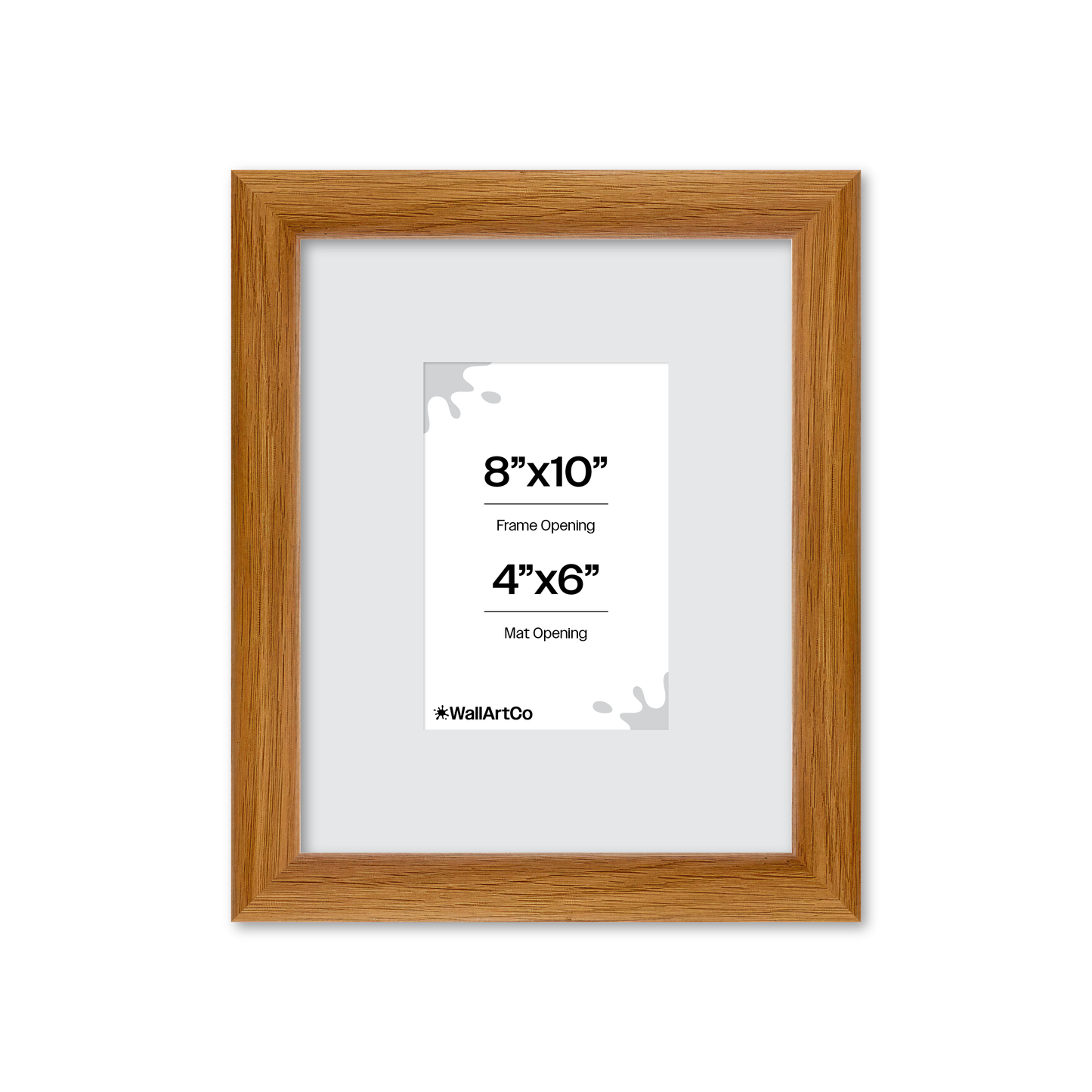 8" x 10" Light Oak Hudson Wall Frame