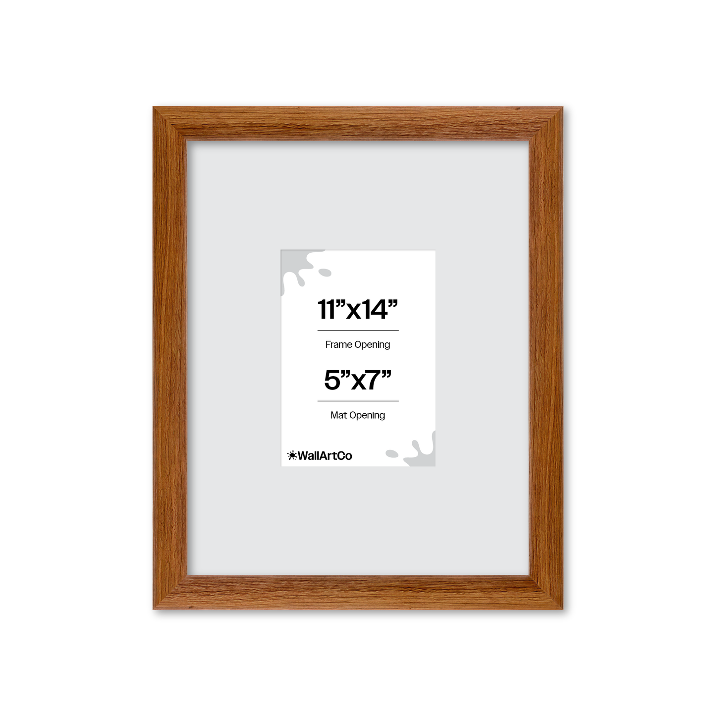 11" x 14" Light Walnut Hudson Wall Frame