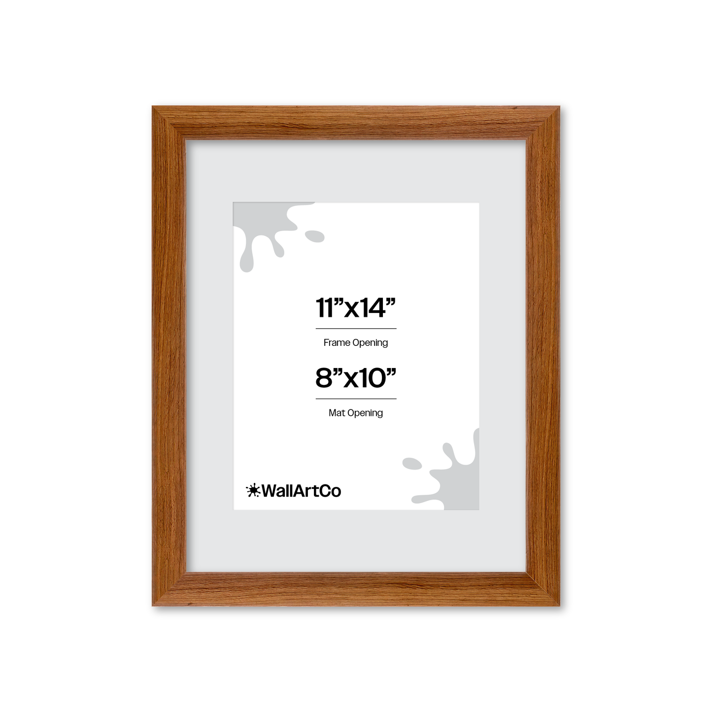 11" x 14" Light Walnut Hudson Wall Frame