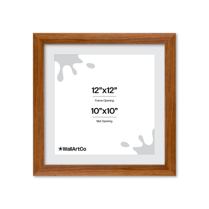 12" x 12" Light Walnut Hudson Wall Frame