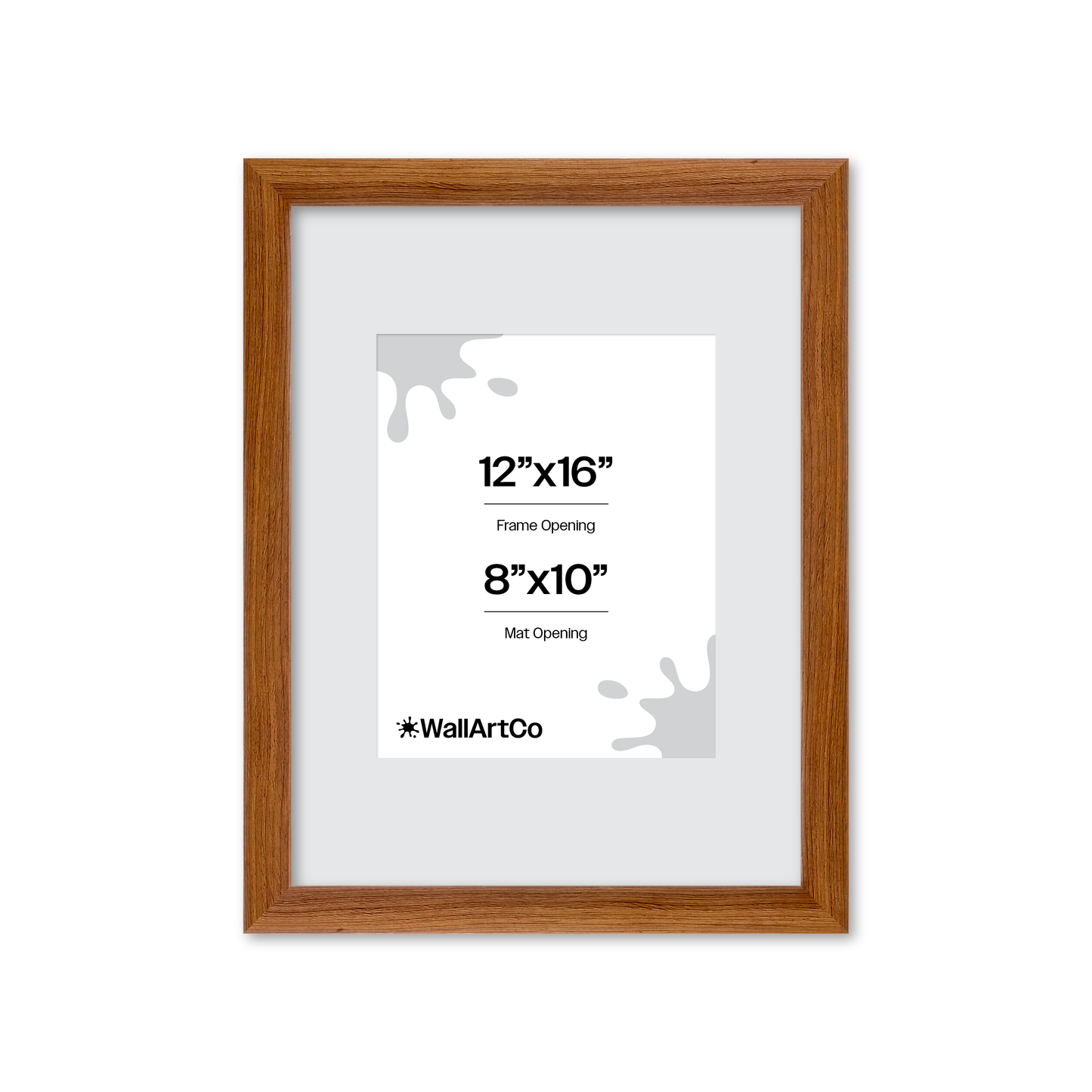 12" x 16" Light Walnut Hudson Wall Frame