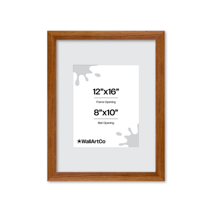 12" x 16" Light Walnut Hudson Wall Frame