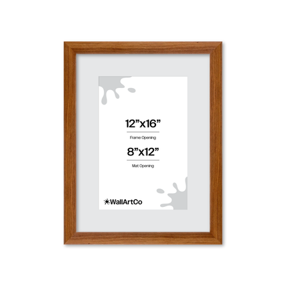 12" x 16" Light Walnut Hudson Wall Frame