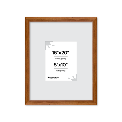16" x 20" Light Walnut Hudson Wall Frame