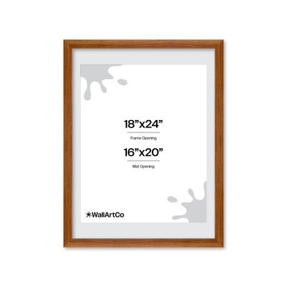 18" x 24" Light Walnut Hudson Wall Frame