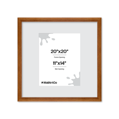 20" x 20" Light Walnut Hudson Wall Frame