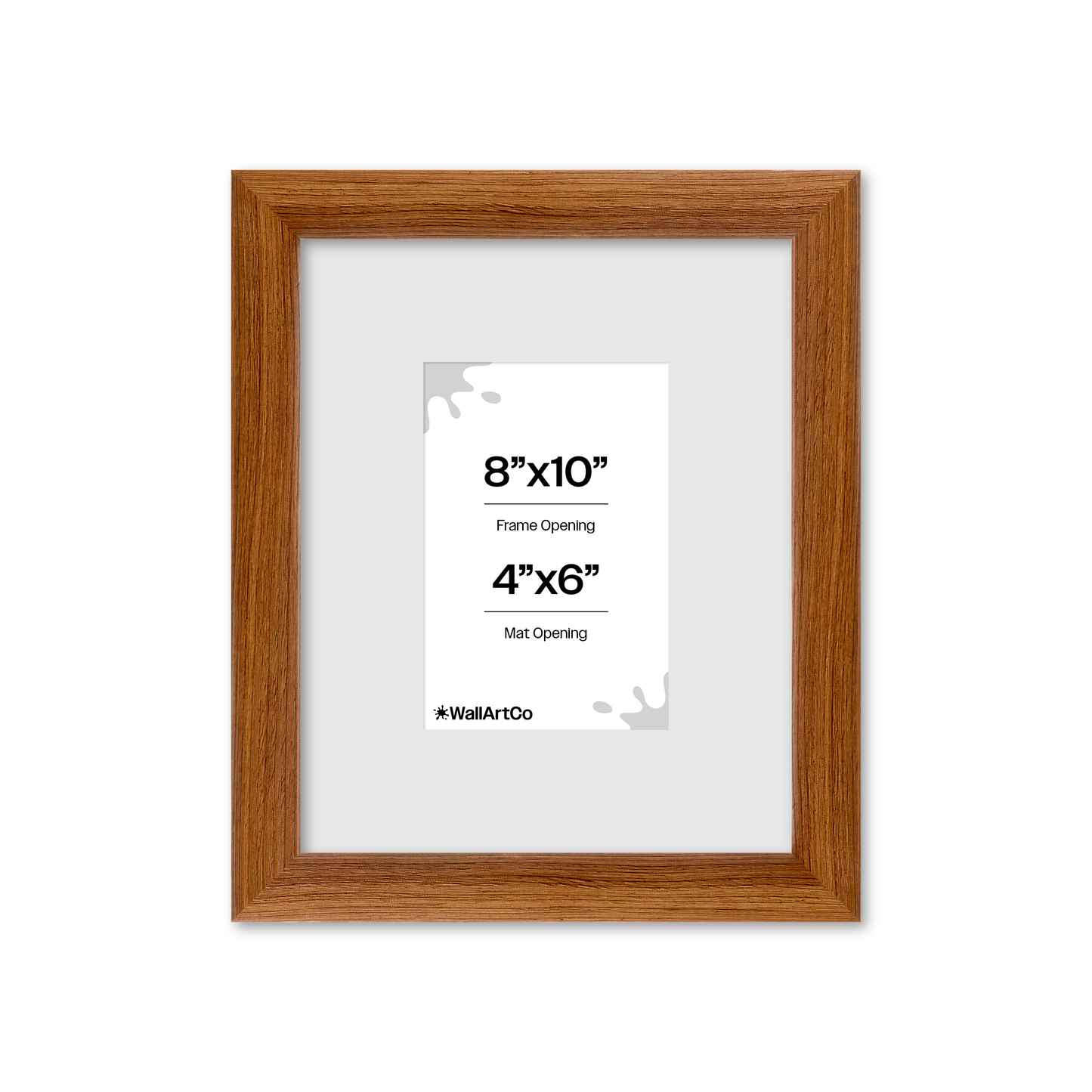 8" x 10" Light Walnut Hudson Wall Frame