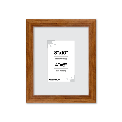 8" x 10" Light Walnut Hudson Wall Frame