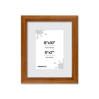 8" x 10" Light Walnut Hudson Wall Frame