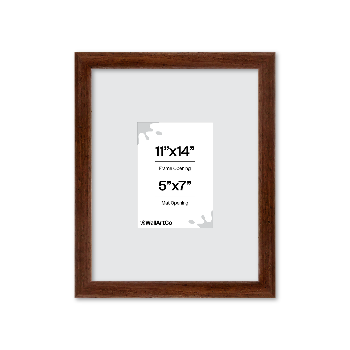 11" x 14" Dark Walnut Hudson Wall Frame