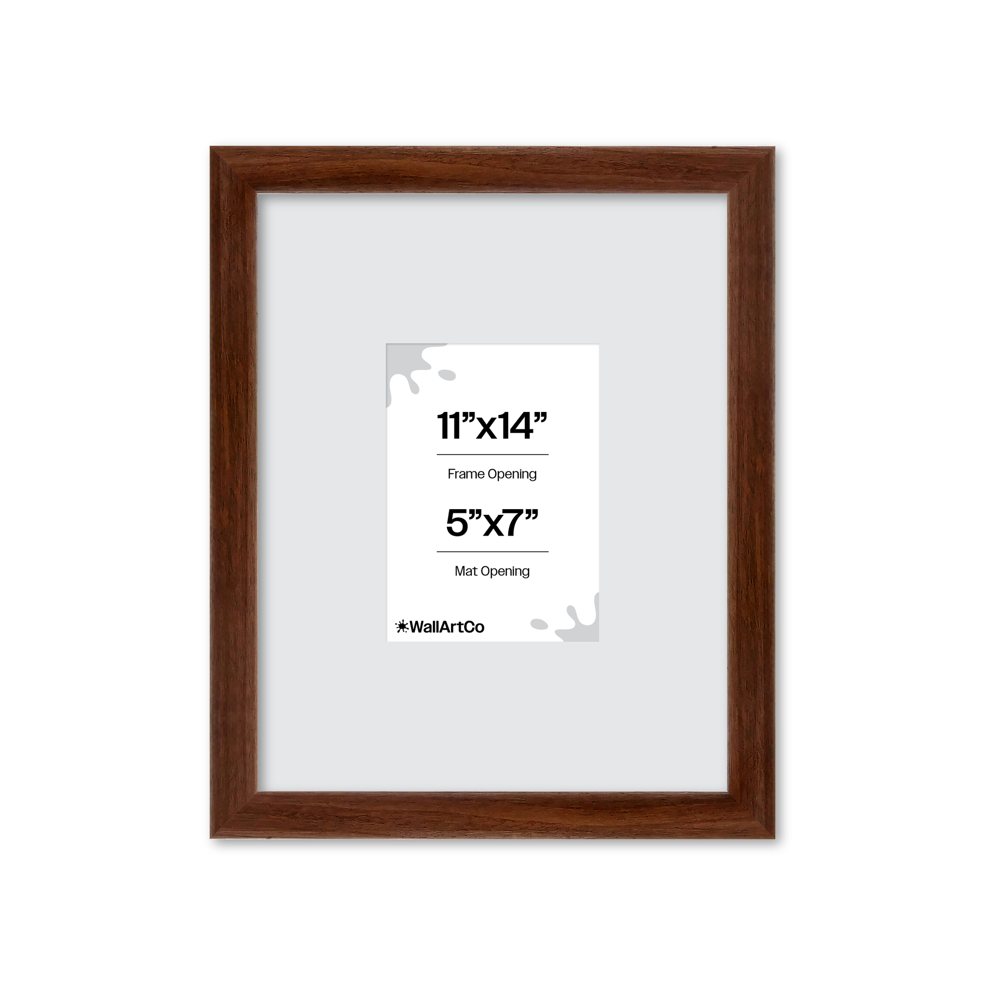 11" x 14" Dark Walnut Hudson Wall Frame