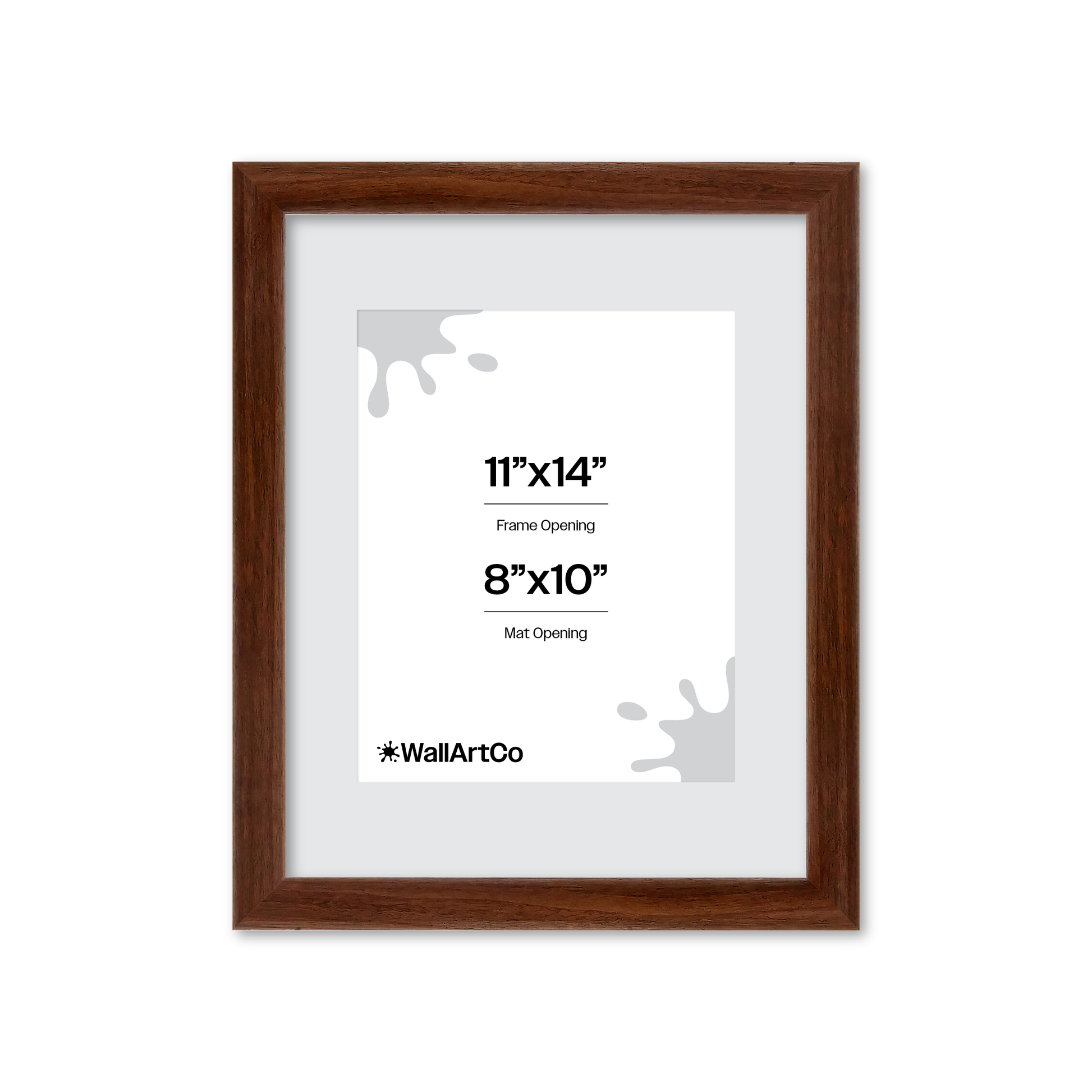 11" x 14" Dark Walnut Hudson Wall Frame