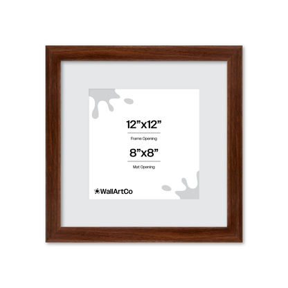 12" x 12" Dark Walnut Hudson Wall Frame