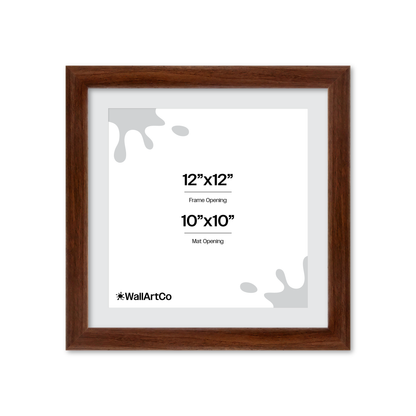 12" x 12" Dark Walnut Hudson Wall Frame