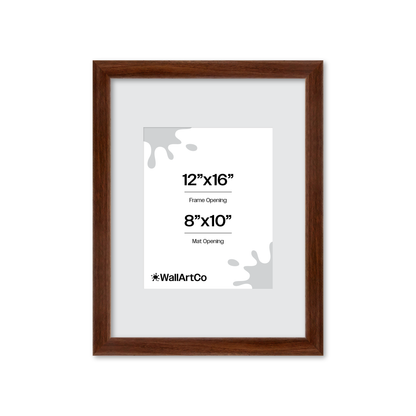 12" x 16" Dark Walnut Hudson Wall Frame