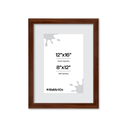 12" x 16" Dark Walnut Hudson Wall Frame