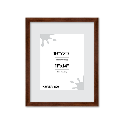 16" x 20" Dark Walnut Hudson Wall Frame