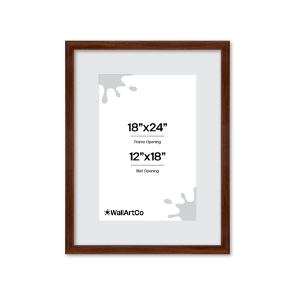 18" x 24" Dark Walnut Hudson Wall Frame