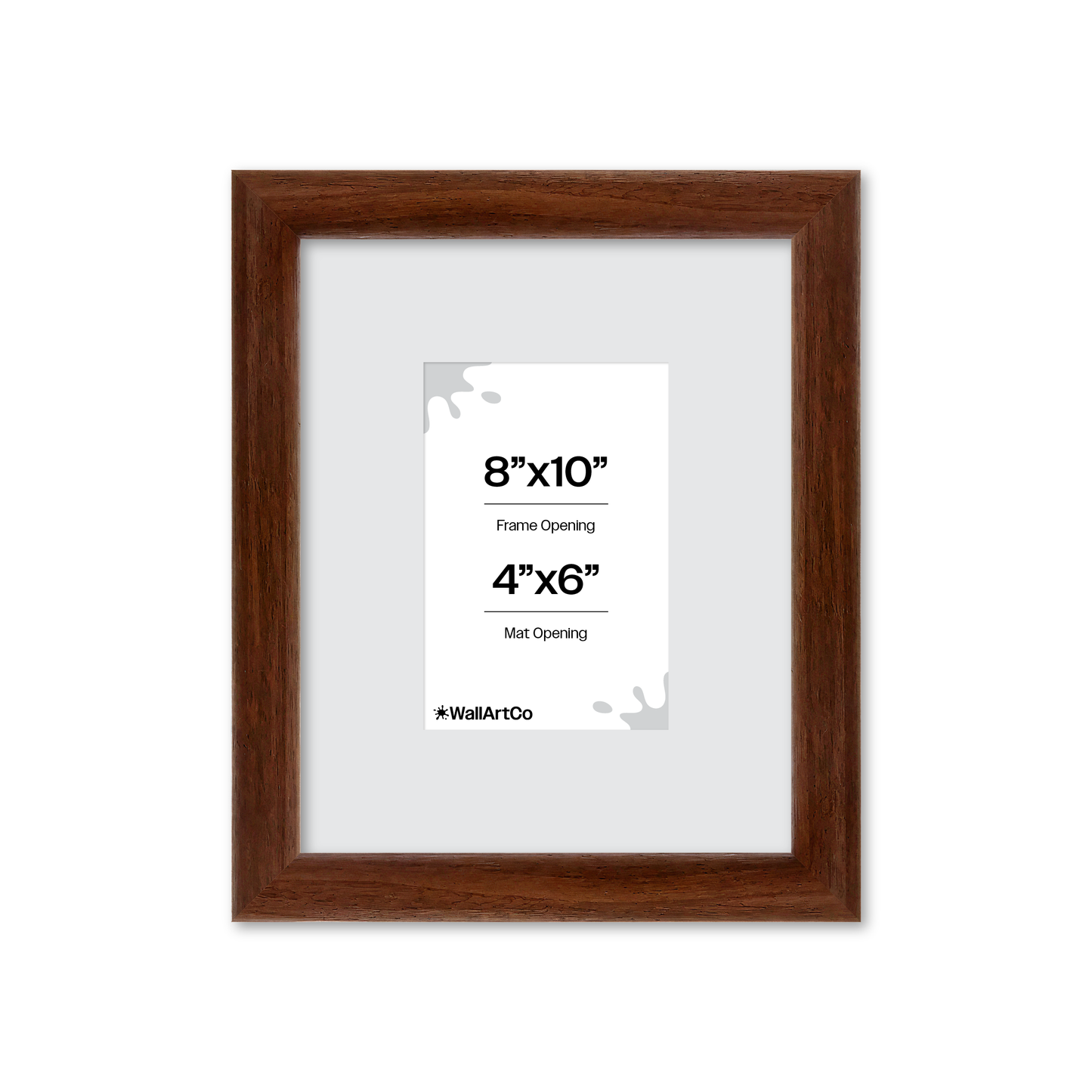 8" x 10" Dark Walnut Hudson Wall Frame