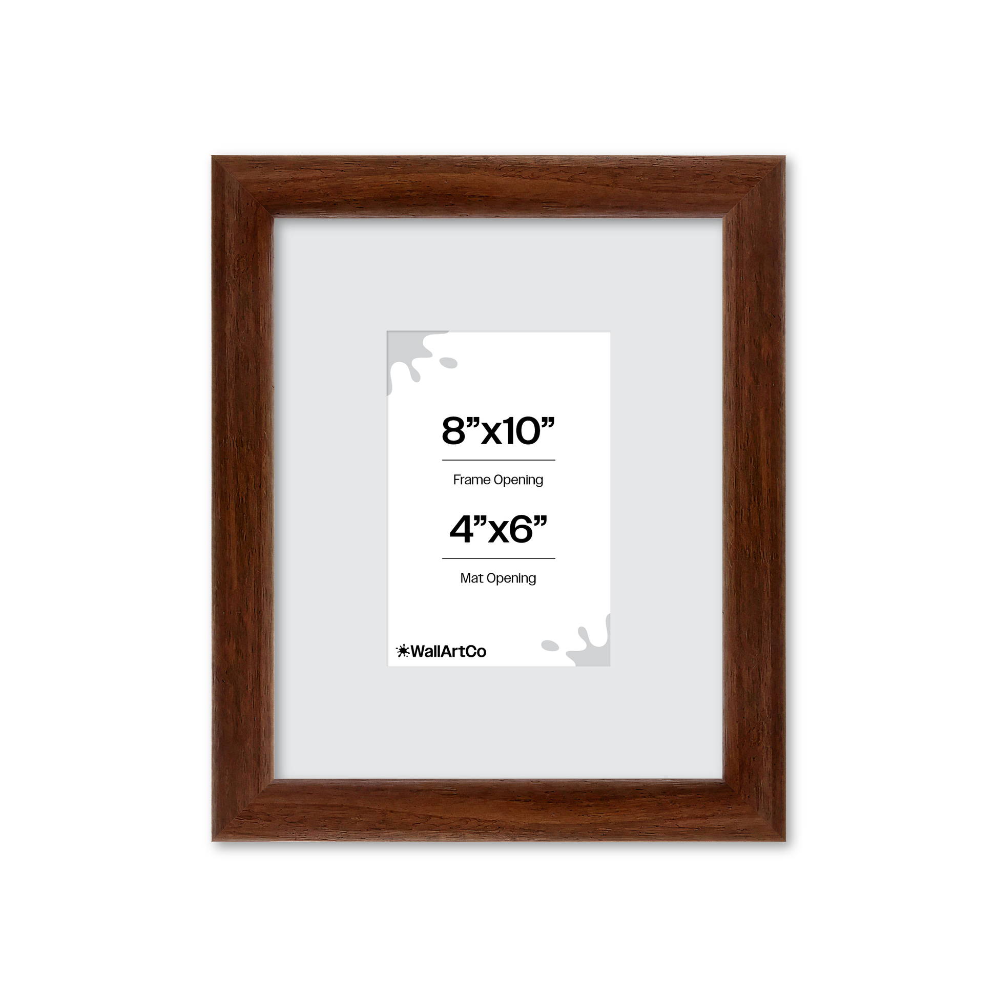 8" x 10" Dark Walnut Hudson Wall Frame