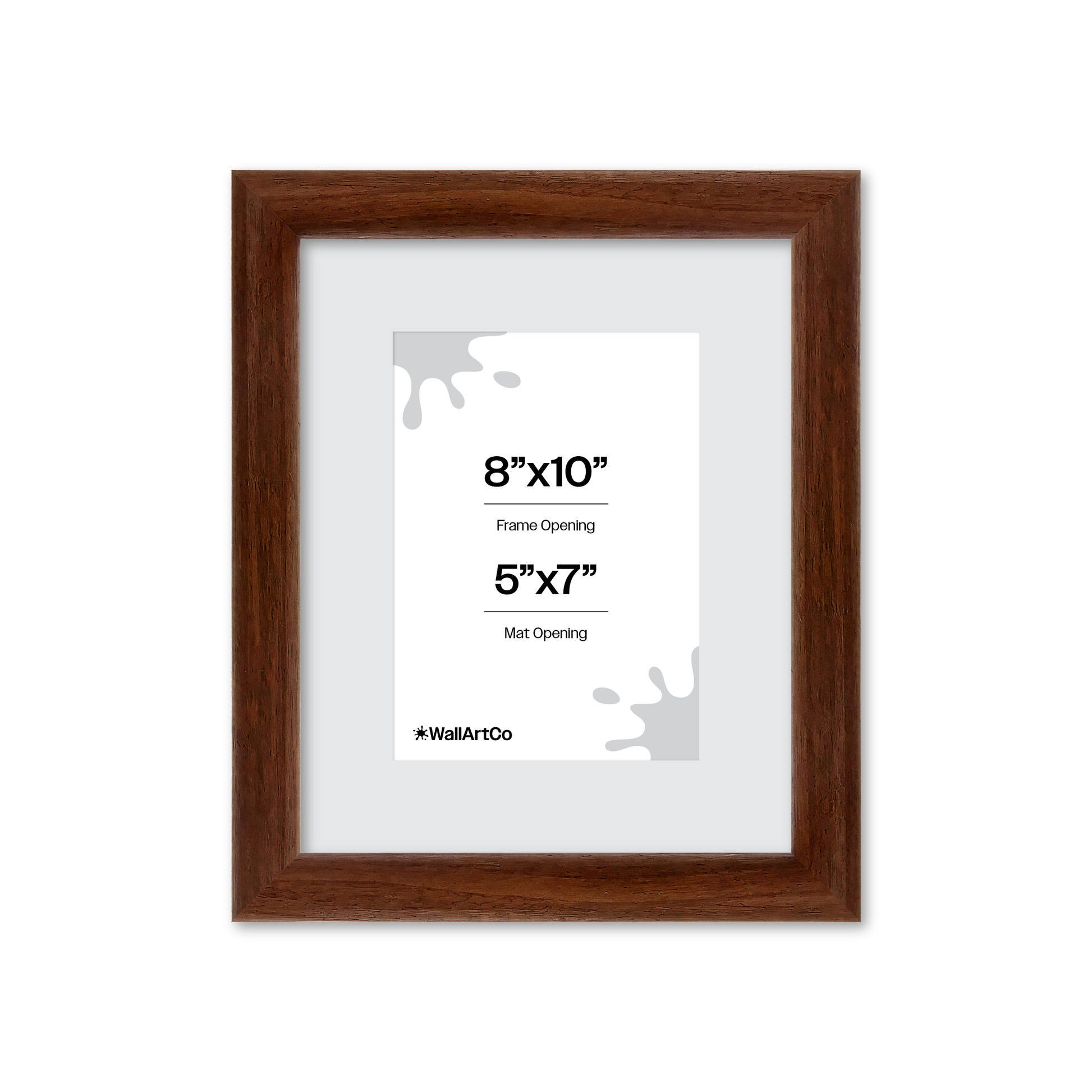 8" x 10" Dark Walnut Hudson Wall Frame