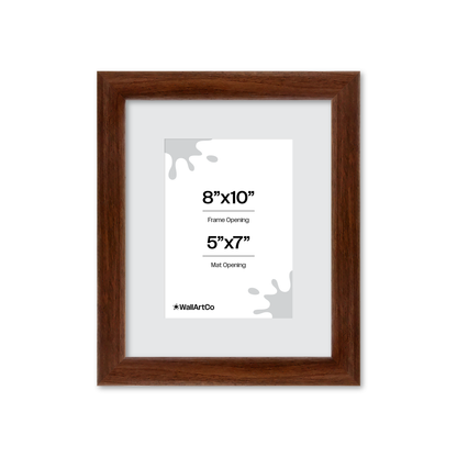 8" x 10" Dark Walnut Hudson Wall Frame