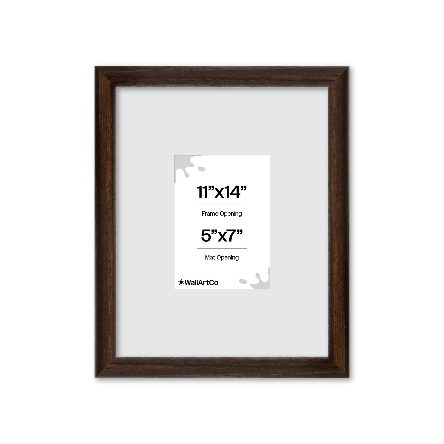 11" x 14" Dark Oak Hudson Wall Frame