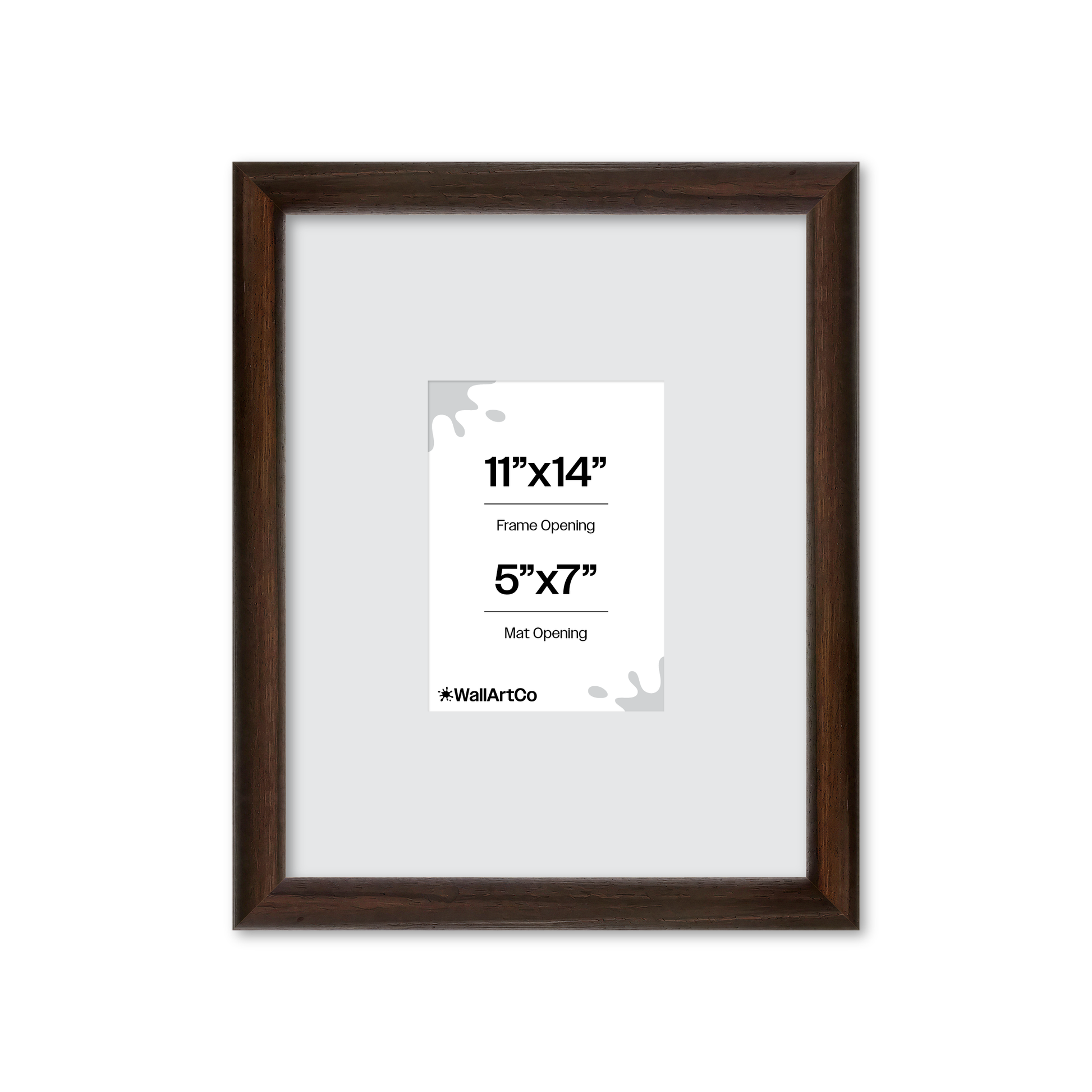 11" x 14" Dark Oak Hudson Wall Frame