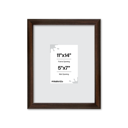 11" x 14" Dark Oak Hudson Wall Frame
