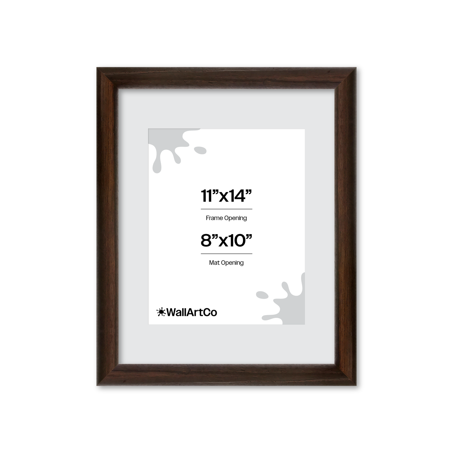 11" x 14" Dark Oak Hudson Wall Frame