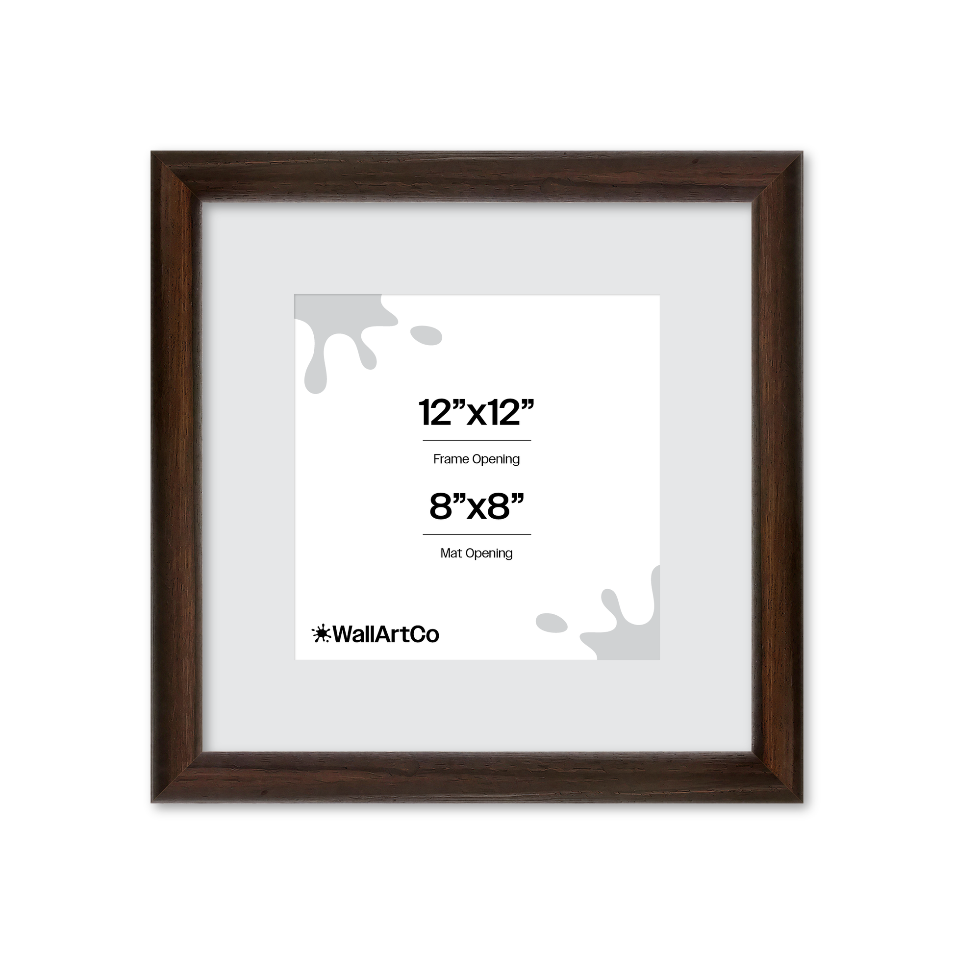 12" x 12" Dark Oak Hudson Wall Frame
