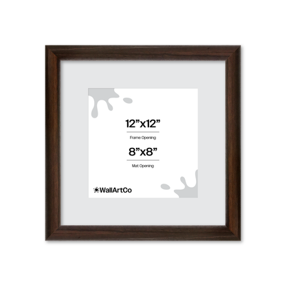 12" x 12" Dark Oak Hudson Wall Frame