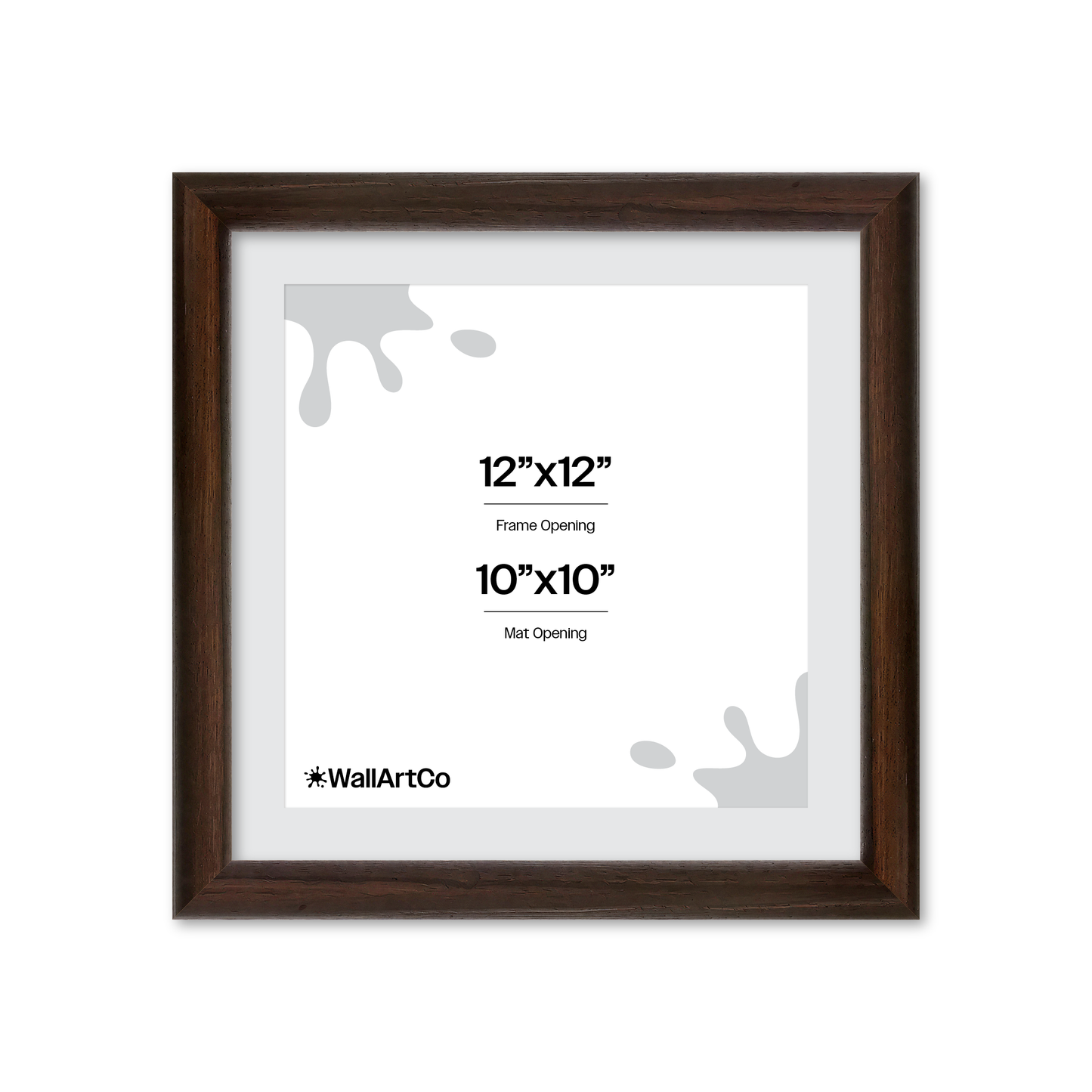 12" x 12" Dark Oak Hudson Wall Frame