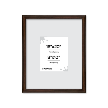 16" x 20" Dark Oak Hudson Wall Frame