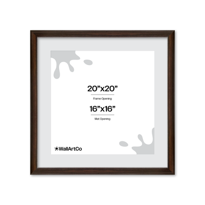 20" x 20" Dark Oak Hudson Wall Frame