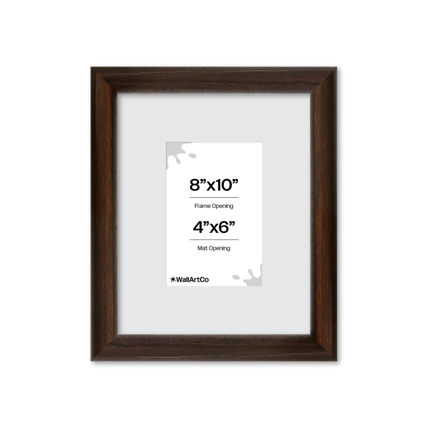 8" x 10" Dark Oak Hudson Wall Frame
