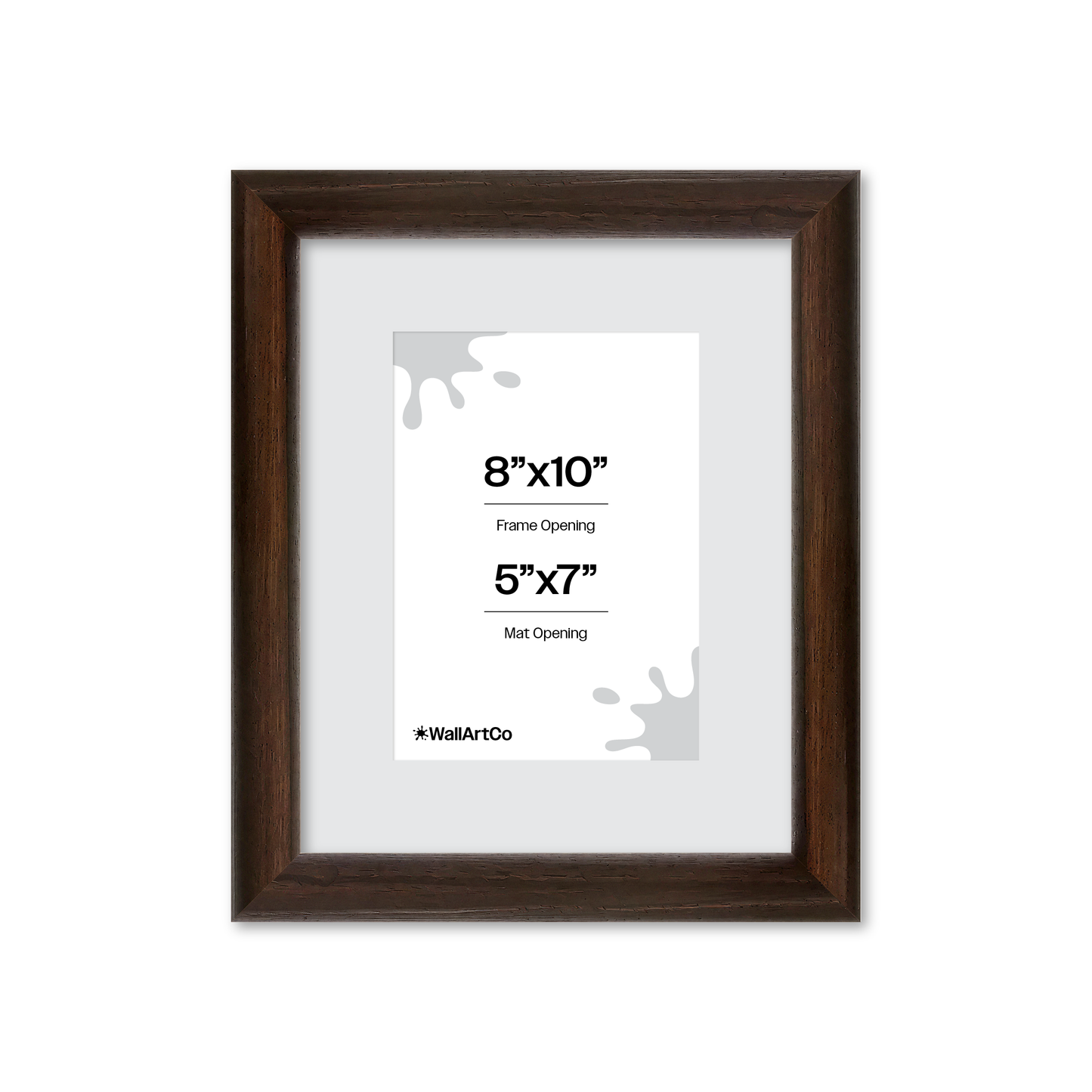 8" x 10" Dark Oak Hudson Wall Frame