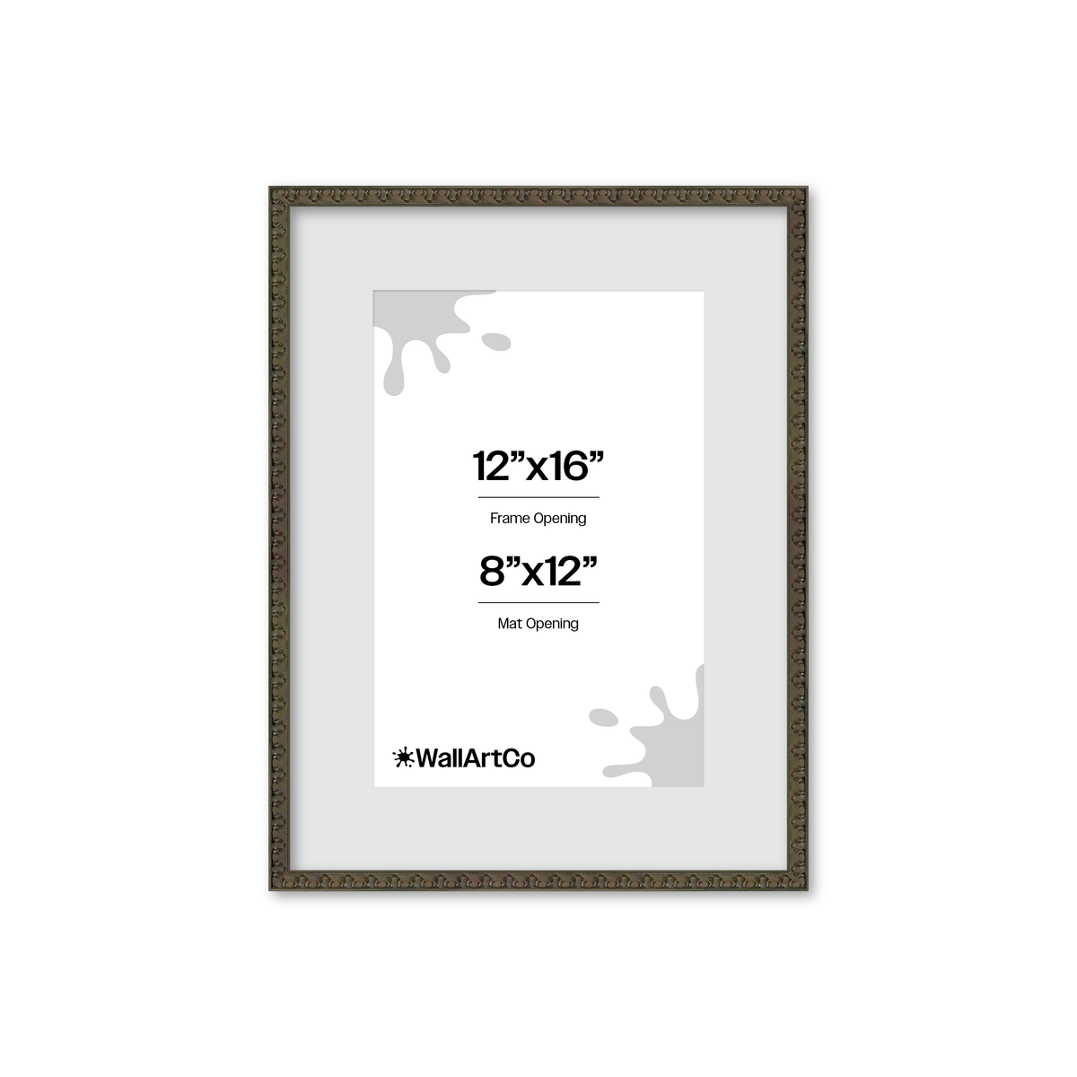The Quiet Drama Black Picture Frame