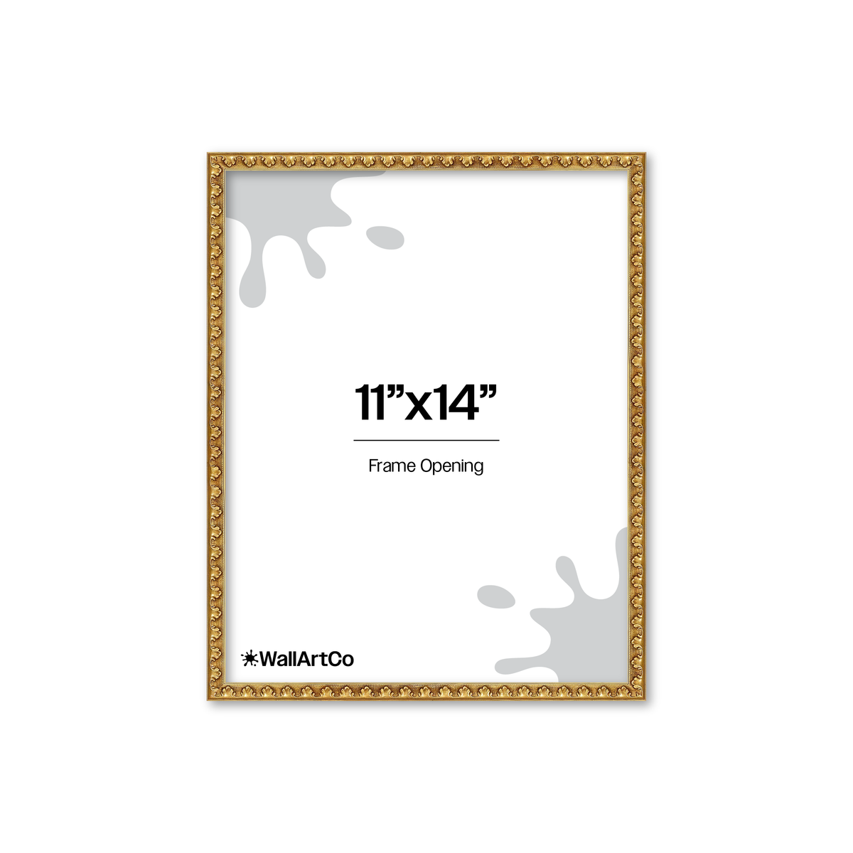 The Quiet Drama Gold Picture Frame