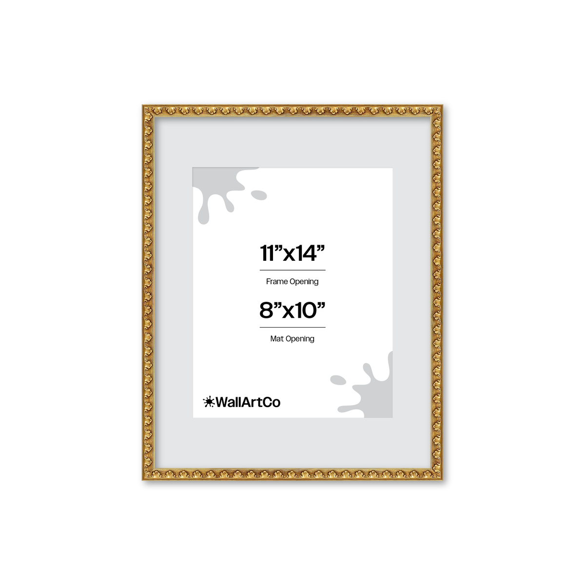 The Quiet Drama Gold Picture Frame
