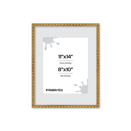 The Quiet Drama Gold Picture Frame