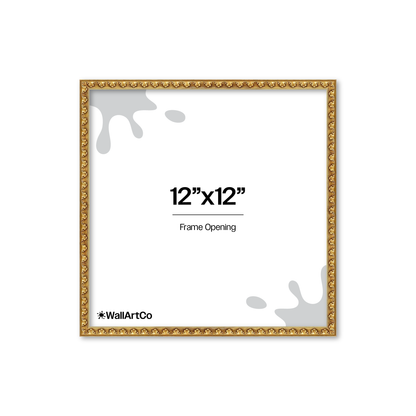 The Quiet Drama Gold Picture Frame