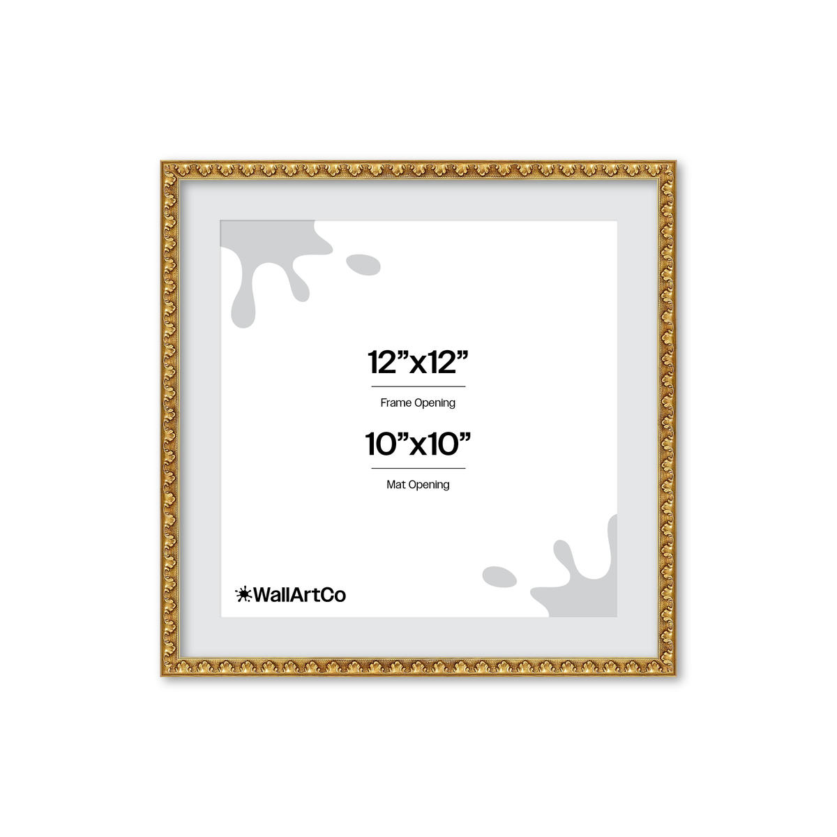 The Quiet Drama Gold Picture Frame