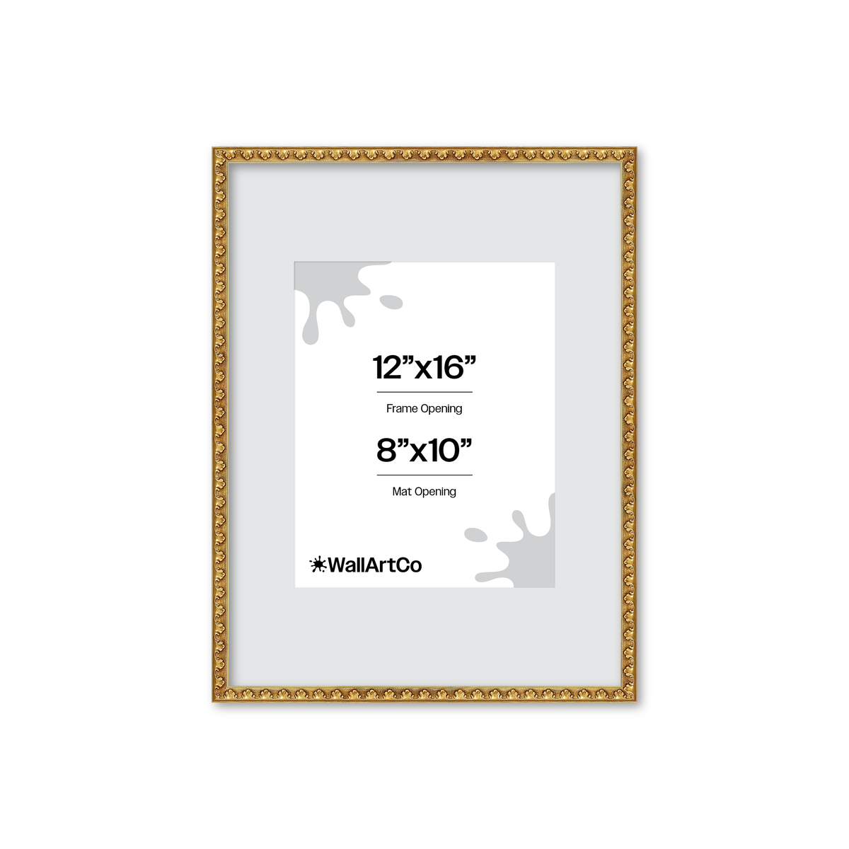 The Quiet Drama Gold Picture Frame