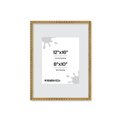 The Quiet Drama Gold Picture Frame