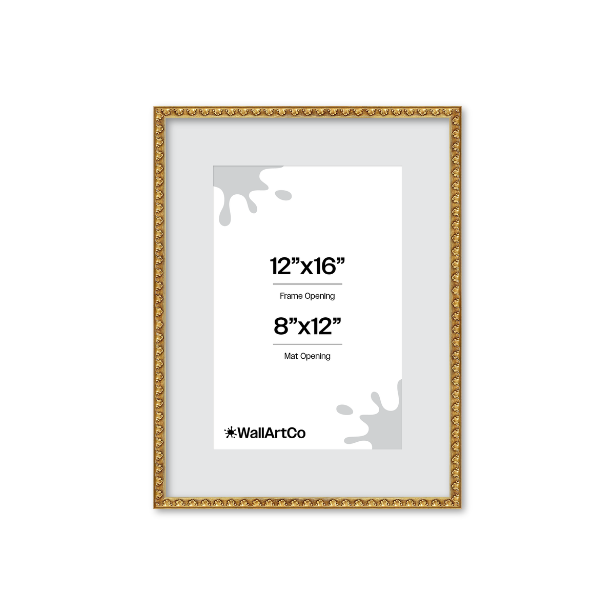 The Quiet Drama Gold Picture Frame